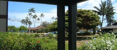 View of Poipu Beach Park & Ocean from Private Lanai