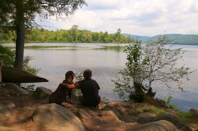 RESTORED HISTORIC ADIRONDACK CAMP: VIEWS OF NEARBY GORE MOUTAIN, PRIVACY, HISTOR