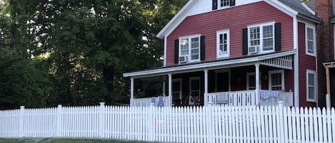 Front porch and fence