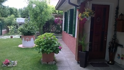 Venice Holiday Home, kostenloses WLAN, privater Garten, romantisch und erschwinglich.