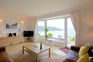 Living room overlooking the terrace