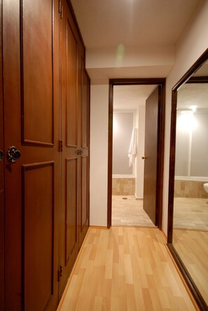 Spacious Master Bedroom Closet and Ensuite Bathroom