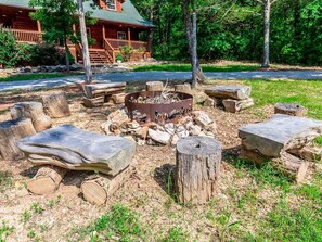 Fire pit.
