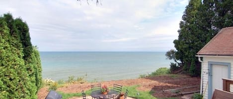 Rear deck, yard and Lake Michigan view!