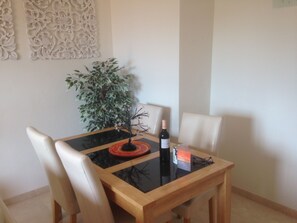 Dining area inside 