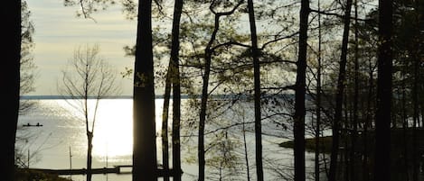 View of main lake from the lakehouse