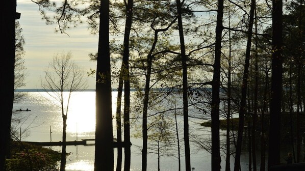 View of main lake from the lakehouse