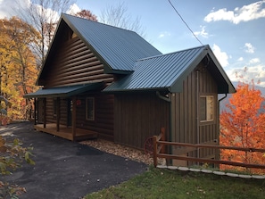 front view of cabin