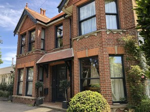 Front of Victorian villa. Original features: fireplaces, coving, high ceilings.