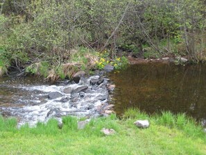 The rock dam my dad and I built many years ago...gurgling away.