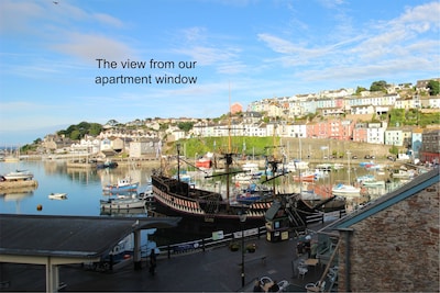 Lovely apartment located directly on the Quay overlooking Brixham Harbour