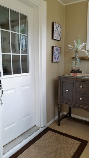 Mudroom/entry to the house.