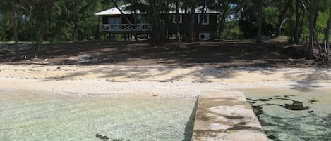 View of the house from the end of the dock.  