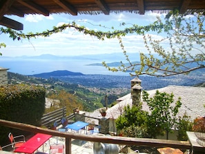 Panoramic view from courtyard