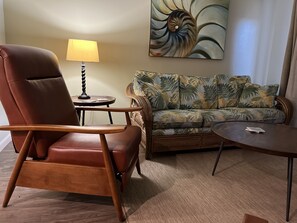 Living room recliner and sofa