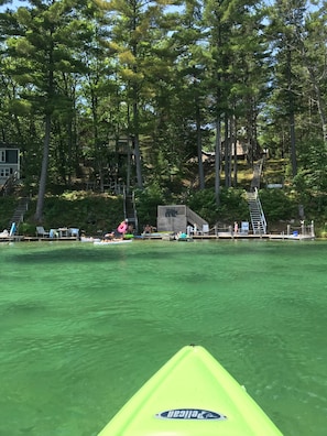 View of cottage from the kayak