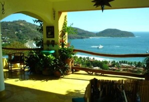An incredible day of blue water from our terrace!