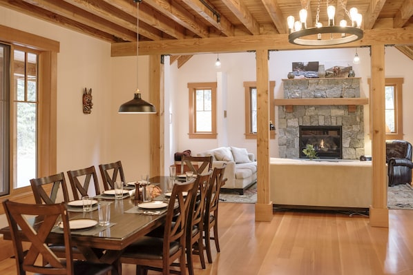 Dining room and great room
