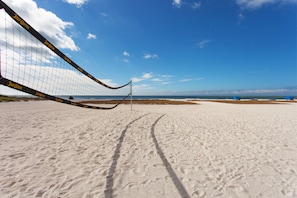 Volleyball net on property for family fun! Full views of this gorgeous beach.