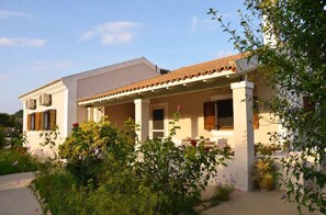 front view of house and garden