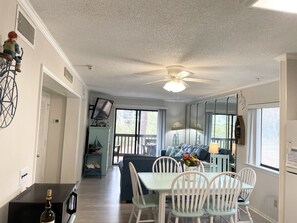 Walk into our clean, bright, beachy condo and get ready for a relaxing visit