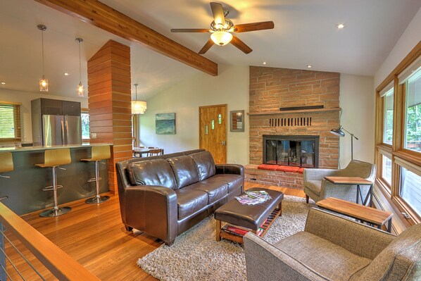 Upstairs Living Room, Kitchen, and Dining Room