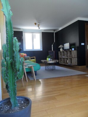 Une autre perspective du salon.