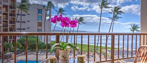 Lanai is perfect for a refreshing beverage or meals 