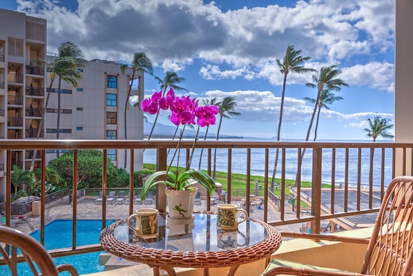 Lanai is perfect for a refreshing beverage or meals 