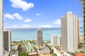 Vista para a praia ou o mar