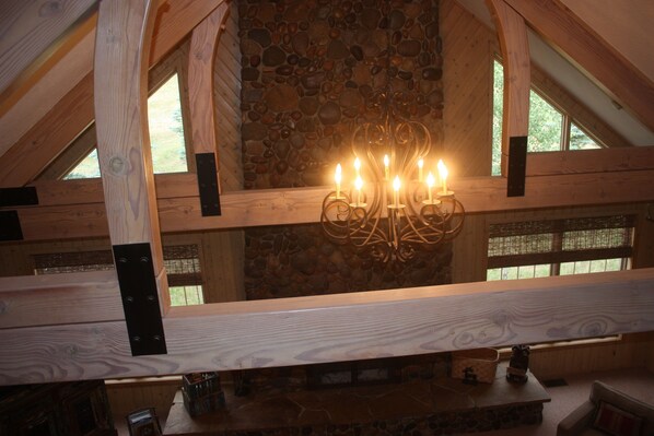 The atmosphere of the great room is the heart of this home.