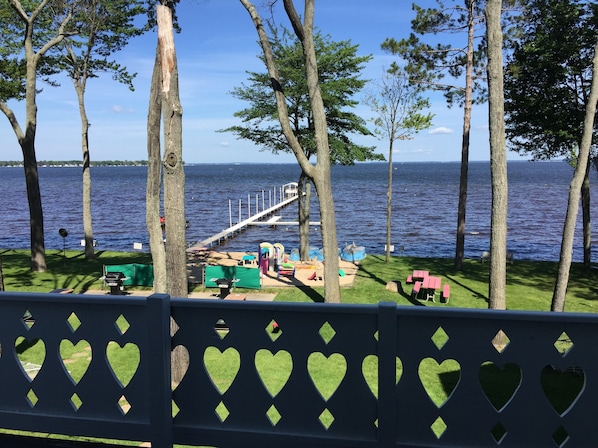 View of the property from your balcony.