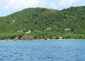 Best snorkeling areas, easily reachable from Tamarindo rental apts. (behind).