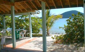 View snorkeling area from Tamarindo beach-house (for guests' use, not for rent).