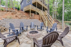 large fire pit area