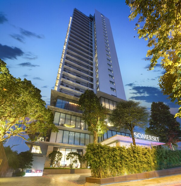 Front of property – evening/night