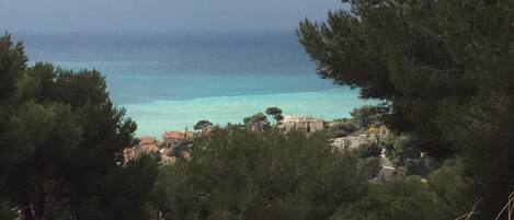 Vue de la terrasse sur Cassis