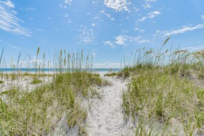Enjoy private access to beach.