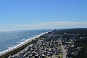 Gorgeous wrap around views.  On clear days, you can see 20+ miles