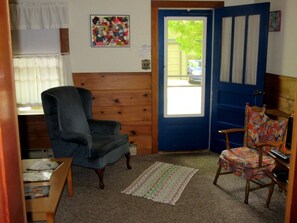 Comfortable quaint living space. 