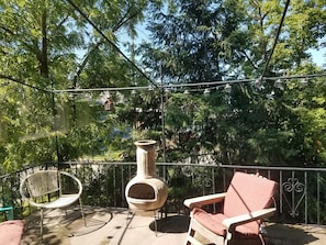 Large Deck with sitting and dining area