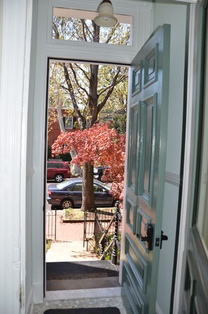 View from inside the front door
