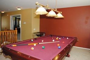 Pool table for family entertainment