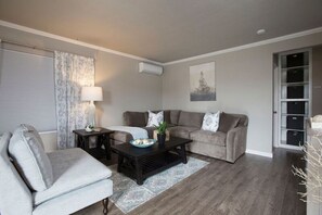 Very comfortable L- shaped lounge sofa with queen size pull out bed