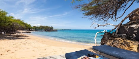 Lounging on the beach side patio, aka " the Pai Pai".