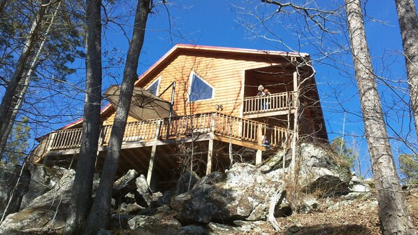 Your Private two story wood cabin. 