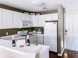 Fully stocked kitchen! We love cooking, so we make sure our kitchen is ready. 