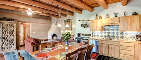 Kitchen and Living Room View