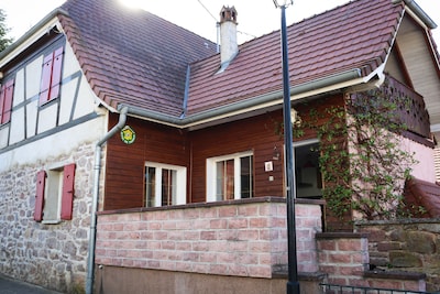 Traditional gîte in a typical Alsatian house 