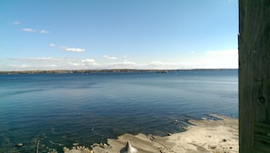 View of the lake from the beach shack.